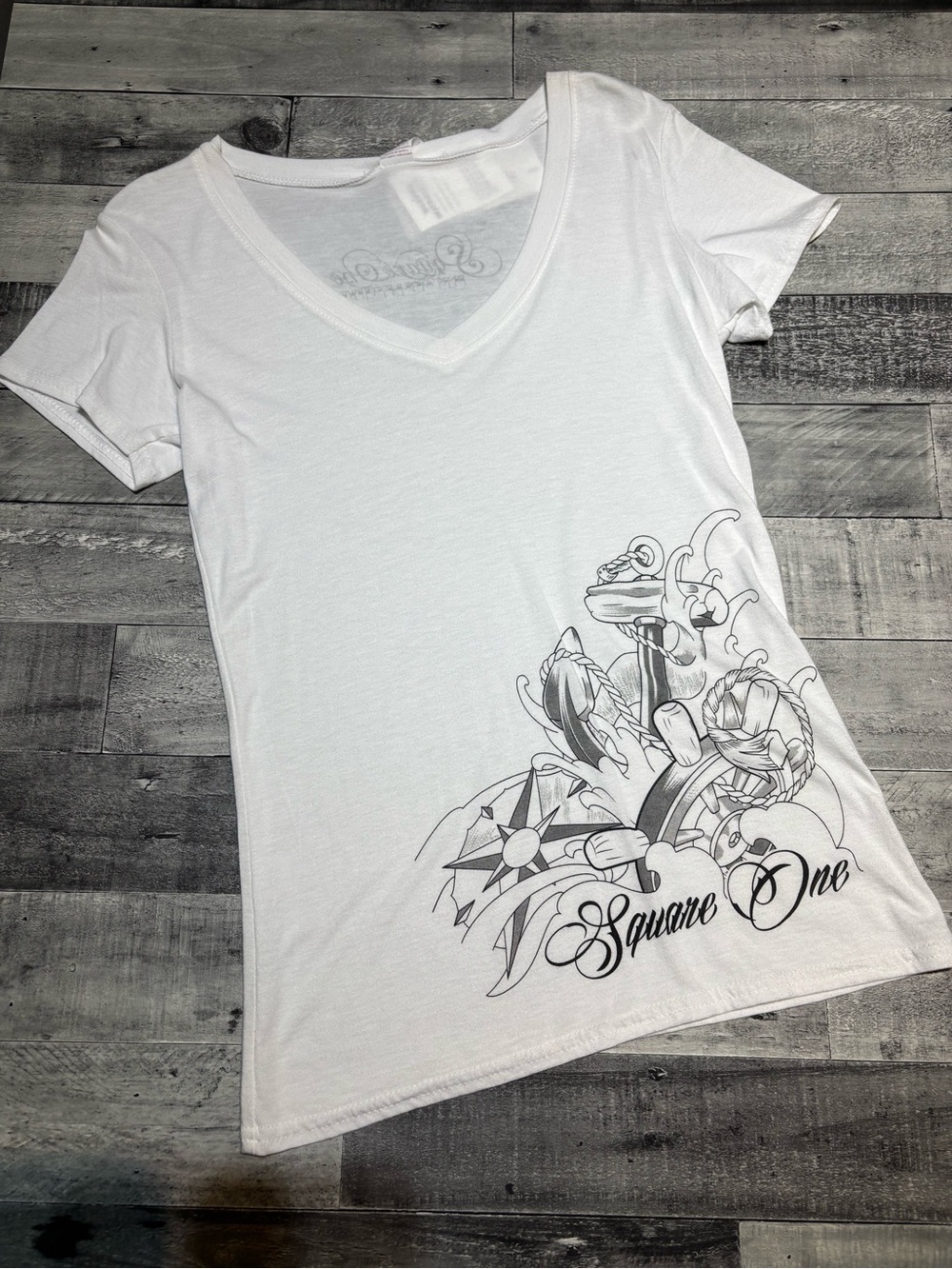 Anchor Bamboo V-Neck T-Shirt